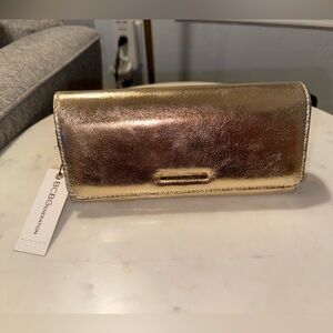 BCBGeneration Metallic Gold Wallet/Clutch NWT